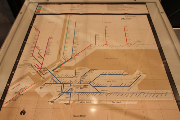 1974 MTA map
