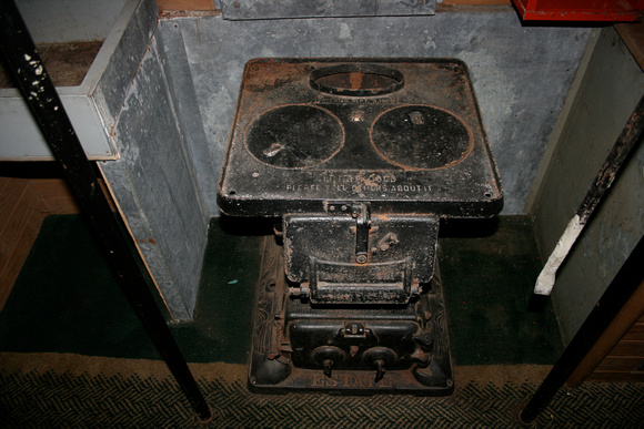 Stove inside the D&H 35964 caboose